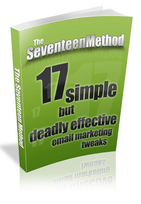 Product picture The Seventeen Simple Tweaks of EmaIl Marketing